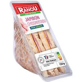 MONIQUE RANOU Sandwich jambon cheddar fondu pain suédois 135g
