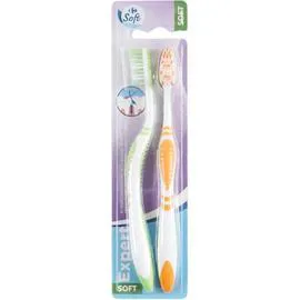 CARREFOUR SOFT Brosses à dents Expert Souple x2