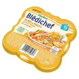 BLÉDINA, BLÉDICHEF Repas bébé 15 mois Tajine légumes poulet 250g