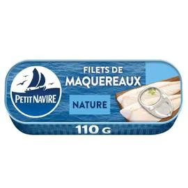 PETIT NAVIRE Filets de maquereaux nature 110g