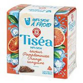 MARQUE REPÈRE, TISÉA Infusion à froid Tisea Pamplemousse orange 33g