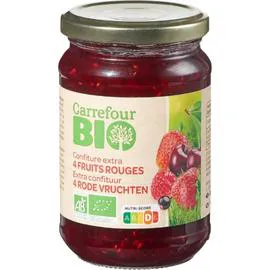 CARREFOUR BIO Confiture bio 4 fruits rouges 360g
