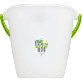 MONOPRIX Seau 12 l avec bec verseur l'unité