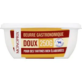MONOPRIX Beurre Gastronomique Doux 250g