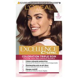 L'ORÉAL PARIS, EXCELLENCE Coloration Cheveux 5 Châtain clair l'unité