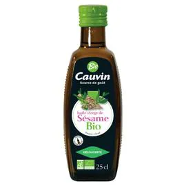 CAUVIN Huile bio de sésame 25cl