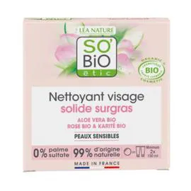 LÉA NATURE, SO'BIO ÉTIC Nettoyant Visage Solide Surgras Doux 70g