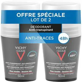 VICHY LABORATOIRES Déodorant men anti-irritation 2x50ml