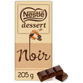 NESTLÉ, DESSERT Chocolat Pâtissier Noir 205g