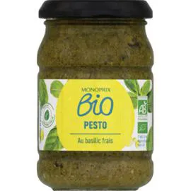 MONOPRIX BIO Pesto au basilic frais bio 190g