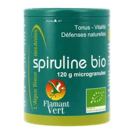 FLAMANT VERT Spiruline Microgranules 120g