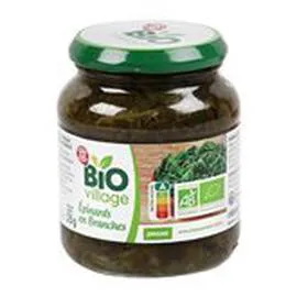 MARQUE REPÈRE, BIO VILLAGE Epinards 215g