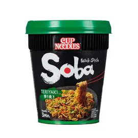 NISSIN, CUP NOODLES Soba nouilles Sautées Teriyaki 90g