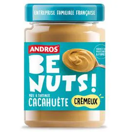 ANDROS Pâte à tartiner cacahuète crémeux BE NUTS 325g