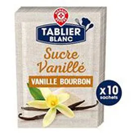 MARQUE REPÈRE, TABLIER BLANC Sucre vanillé x10 75g