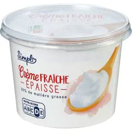 CARREFOUR Crème Fraiche Epaisse 30% Mat.Gr. 50cl