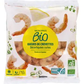 MONOPRIX BIO Queues de crevette cuite 250g