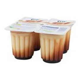 ECO+ Flan vanille Nappé caramel 4x100g