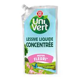 MARQUE REPÈRE, UNI VERT Lessive eco-recharge Fleur x30 lavages 1,05l