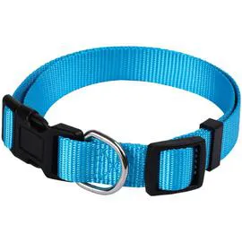 ANIMALIS Collier Basic 15mm et 25/40cm pour Chien Bleu 20g