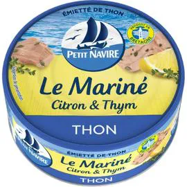 PETIT NAVIRE Miettes de thon citron & thym 110g