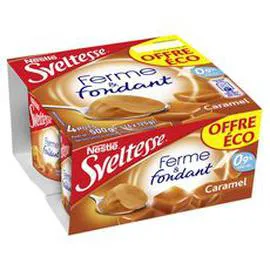 NESTLÉ, SVELTESSE Crème dessert ferme et fondante allégée au caramel 4x125g