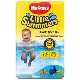 HUGGIES Maillots de bain jetables T2/3 : 3-8kg LITTLE SWIMMERS x12