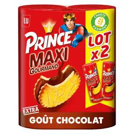 LU, PRINCE Biscuits fourrés au chocolat Maxi Gourmand 2x250g