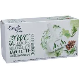 CARREFOUR SIMPL Blocs WC parfum pin SIMPL CHOICE 120g