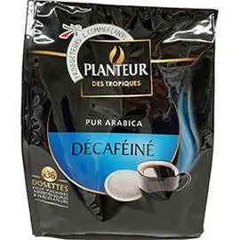 PLANTEUR DES TROPIQUES Dosettes de café compatibles Senseo pur arabica décaféiné x36 250g