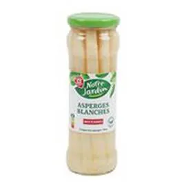 MARQUE REPÈRE, NOTRE JARDIN Asperges blanches Moyennes 205g