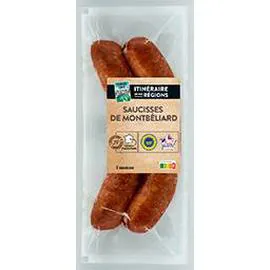 ITINÉRAIRE DE NOS RÉGIONS Saucisses de Montbéliard cuites 250g