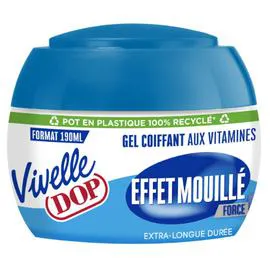 DOP, VIVELLE Gel Coiffant Effet Mouillé 190ml