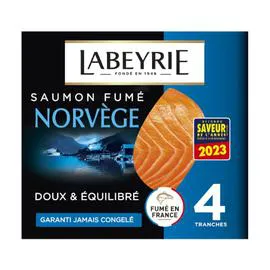 LABEYRIE Saumon fumé de Norvège 140g