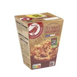 AUCHAN Box festonate à la bolognaise sans couverts 300g