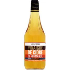 MONOPRIX Vinaigre de cidre de Normandie, fruité 5% d'acidité 750ml