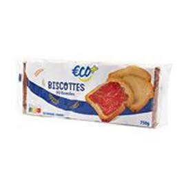 ECO+ Biscottes 90 tranches 750g