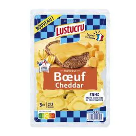 LUSTUCRU Ravioli Boeuf Cheddar 300g