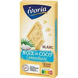 IVORIA Chocolat blanc noix de coco caramélisée 200g