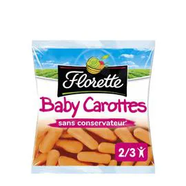 FLORETTE Carottes Baby prêtes à croquer 250g
