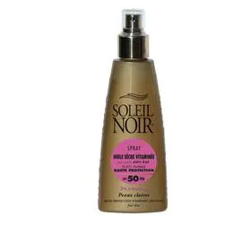 SOLEIL NOIR Spray Huile Sèche Vitaminée Anti-Age Haute Protection SPF50 50ml