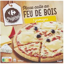 CARREFOUR ORIGINAL Pizza 3 fromages 420g