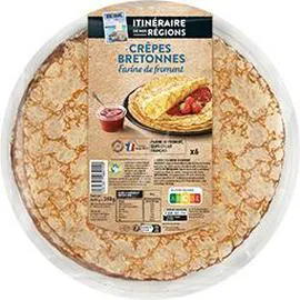 ITINÉRAIRE DE NOS RÉGIONS Crêpes Bretonnes farine de froment 6x40g