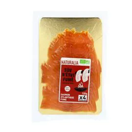 NATURALIA Saumon Fumé d'Atlantique Bio x4 120g