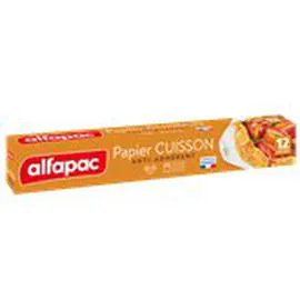 ALFAPAC Papier cuisson Rouleau 18m 18m