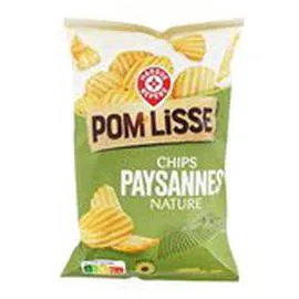 MARQUE REPÈRE, POM'LISSE Chips paysannes Nature 150g
