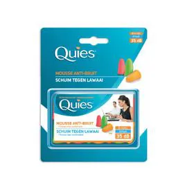QUIES Protection auditive mousse confort fluo, 35 dB x8