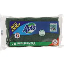 APTA Eponges résistantes cuisine x6