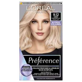 L'ORÉAL PARIS, PRÉFÉRENCE Coloration Cheveux Permanente 9.12 Sibérie Blond Très Clair l'unité