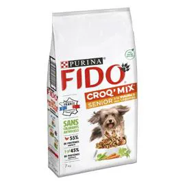 PURINA, FIDO Croquettes pour chien senior 7+ ans 7kg